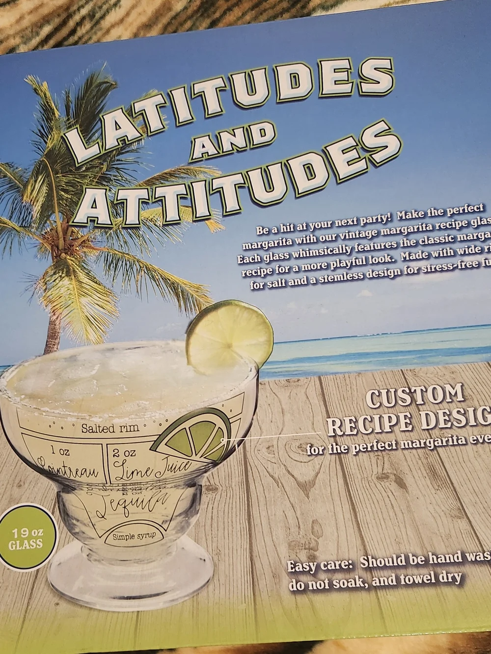 NEW Margarita Glasses Set of 4 - 19 Ounce Glasses